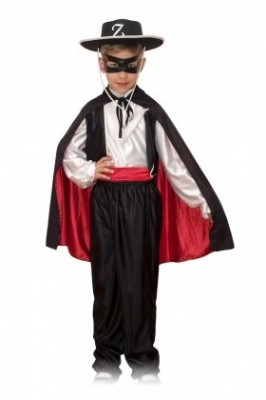 Карнавальный костюм Зорро (без штанов), рост 122-134 см