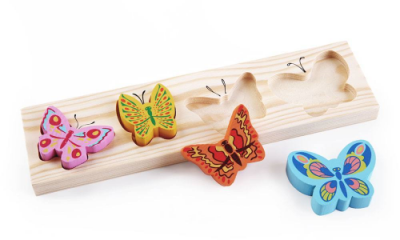 Рамка-вкладыш дер.Томик 471 Бабочки  — продажа оптом и в розницу в интернет-магазине игрушек «Флинт»
