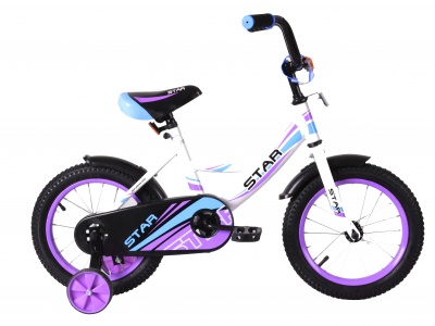 АКЦИЯ!!! Велосипед 14" 14-01 BMX Star красн./зеленый/фиолетовый  — продажа оптом и в розницу в интернет-магазине игрушек «Флинт»