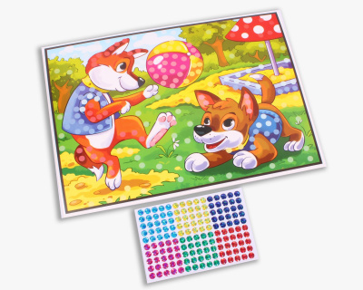 Мозаика гелевая 7952-8347 в пак.19х26см Рыжий кот  — продажа оптом и в розницу в интернет-магазине игрушек «Флинт»