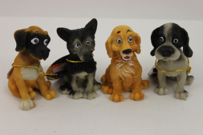 Керамика 5180761 Собака 7,5см (в уп.8шт.)Олми  — продажа оптом и в розницу в интернет-магазине игрушек «Флинт»